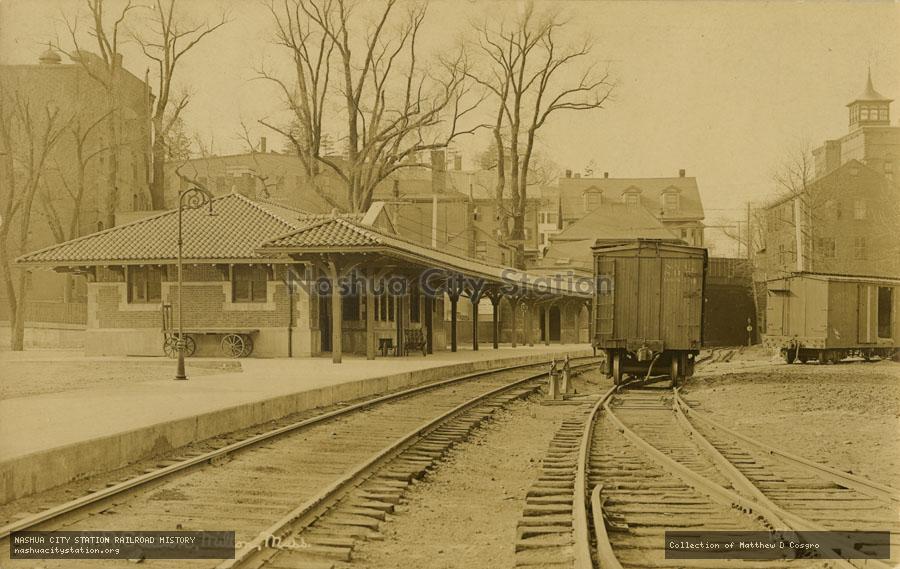 Postcard: Railroad Station, Milton, Massachusetts